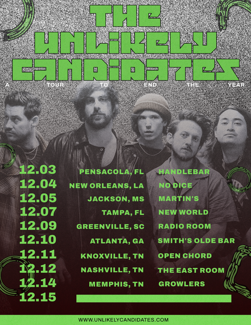 Hand Written Lyric Sheet – The Unlikely Candidates